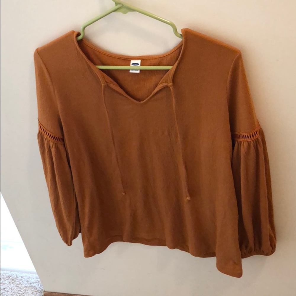 Burnt orange blouse